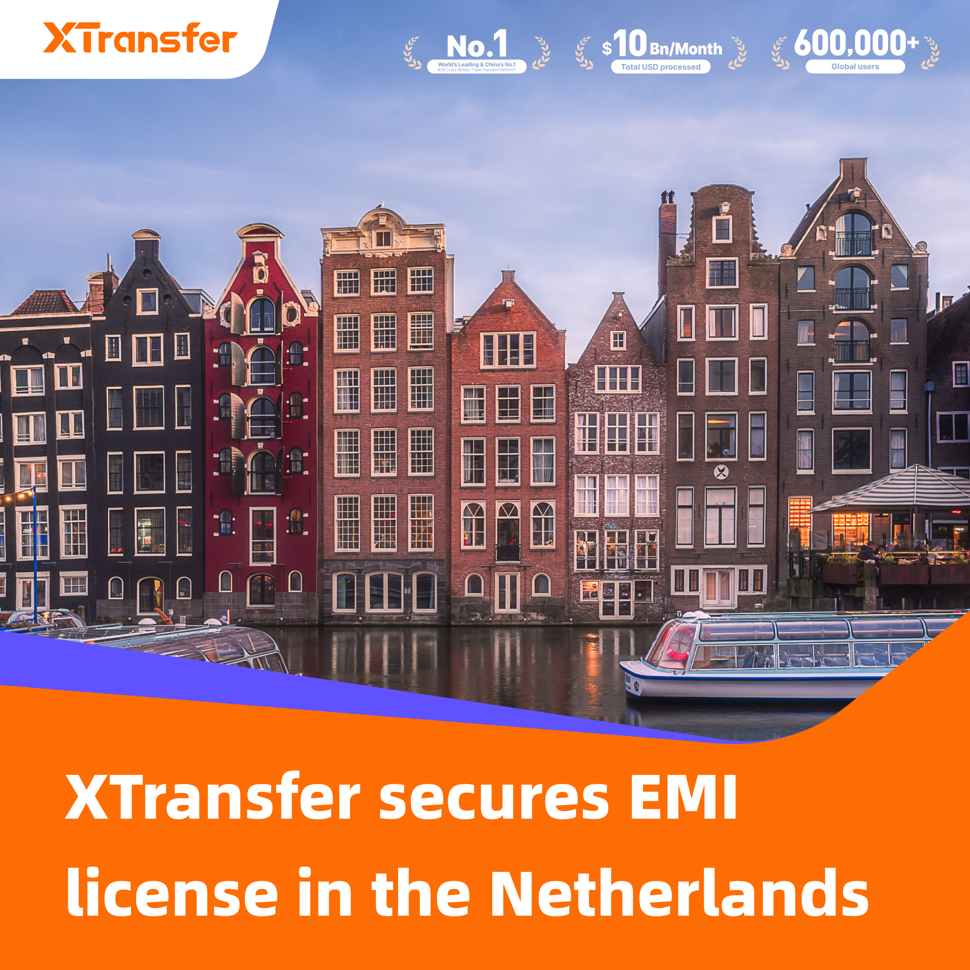 XTransfer Officially Licensed as EMI by De Nederlandsche Bank
