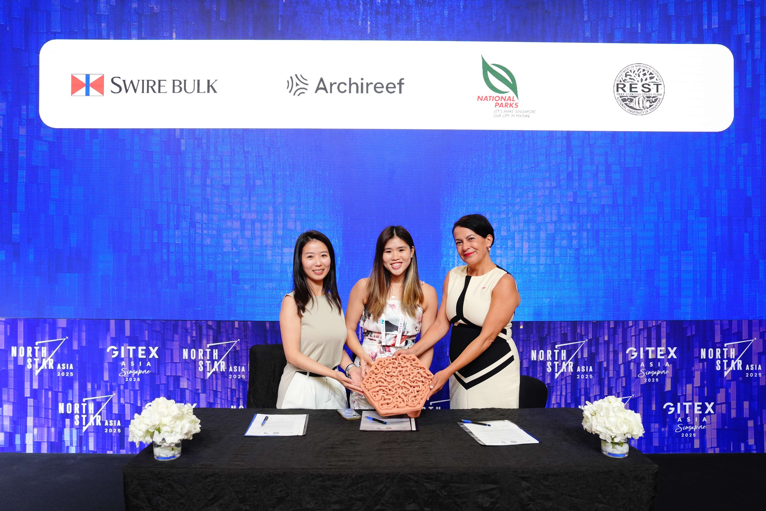 Archireef announced a new nature-based coral restoration research project in Singapore, partnering with Swire Bulk Pte Ltd, Singapore’s National Parks Board, and the Reef Ecology Lab at the National University of Singapore.