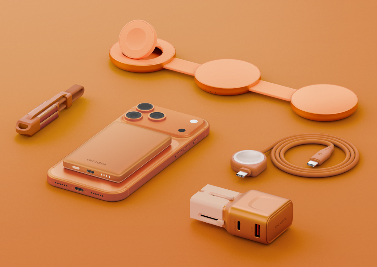 Introducing the latest collection in a bold orange shade, designed for a complete charging experience.