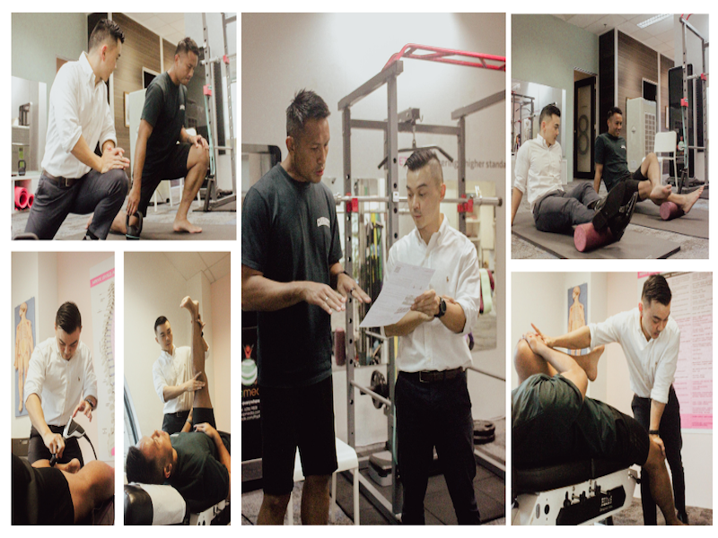 Chiropractor guiding a patient through assessment, movement therapy and chiropractic care at True Chiropractic’s clinic.