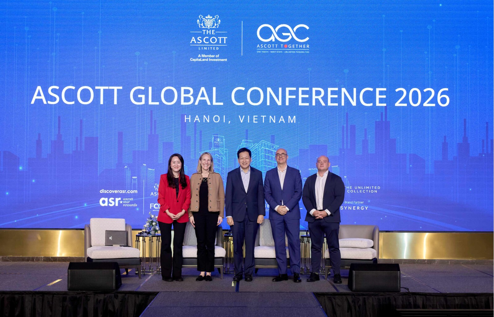 Ascott is building the technology infrastructure and people capabilities to lead in agentic commerce. Pictured at the Ascott Global Conference 2026 panel 
