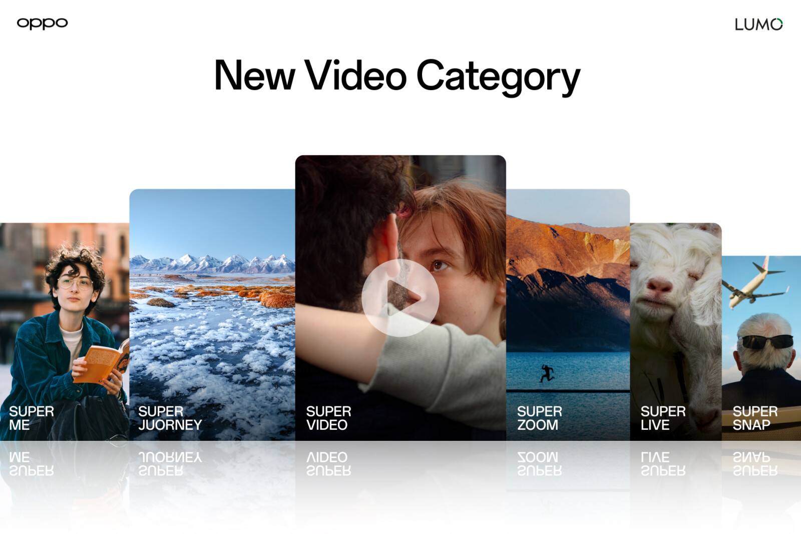 Six categories, including the new Super Video and Super Zoom.