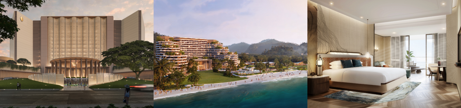 Artist renderings of InterContinental Penang Resort, set to open in December 2026 and marking the brand